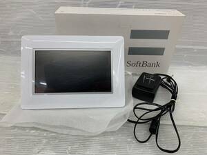 送料無料S62417 SoftBank ホワイト デジタルフォトフレーム HW001S 良品