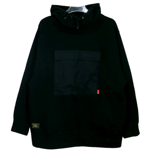 WTAPS ダブルタップス 17AW UDT/SWEATSHIRT.COTTON 172ATDT-CSM19 スウェットシャツ ブラック トップス フーディー パーカー