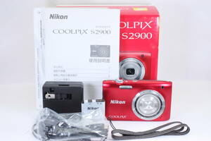 NIKON COOLPIX S2900(動作確認済み/液晶焼けあり)#407