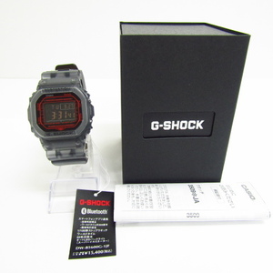 未使用 CASIO G-SHOCK カシオ G-ショック DW-B5600G-1JF Bluetooth対応 デジタル腕時計 ▼AC23387