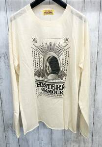 HYSTERIC GLAMOUR /長袖ニット/ヒステリックグラマー/01231NS10 /レーヨン素材/シアーニット/春