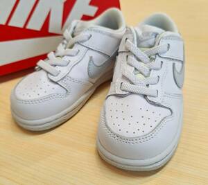 【未使用品】NIKE DUNK LOW TDE WHITE DH9761-102 14cm ナイキ シューズ キッズ ベイビー size8c