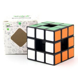 Lanlan 3 × 3 × 3中空マジックスピードキューブラベルなしプロフィジェットおもちゃlanlanボイドキューブ立方パズル