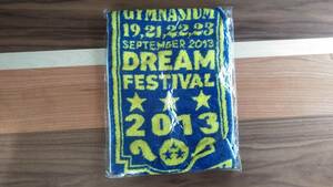 テレビ朝日ドリームフェスティバル　DREAM FESTIVAL　2013年　マフラータオル青×黄色