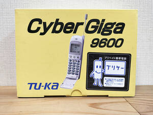 希少！ 未使用 TUKA ツーカー 携帯電話 Cyber Giga 9600 プリケー TH491 by MITSUBISHI 標準セット ガラケー 保管品 動作未確認 現状