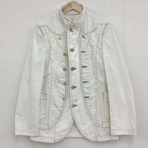 COMME des GARCONS SHIRT ドッキング レイヤード ジャケット コーデュロイ 白 Mサイズ コムデギャルソンシャツ ブルゾン archive 1136