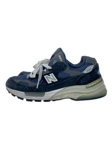 NEW BALANCE◆ローカットスニーカー/23.5cm/ネイビー/スウェード/M992GG