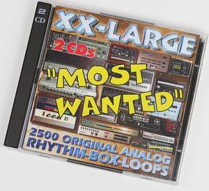 サンプリングCD XX-LARGE MOST WANTED 2500 ORIGINAL ANALOG RHYTHM-BOX-LOOP 2CD 送料230円