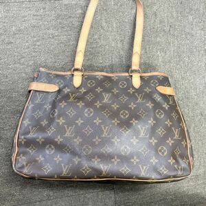 〈1円スタート品〉LOUIS VUITTON ルイヴィトン モノグラム バティニョール M51153 ショルダーバッグ シリアルDU0015トートバック ブラウン