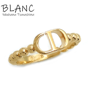 クリスチャンディオール CDロゴ リング #S 約10号 指輪 メタル ゴールド ジュエリー Christian Dior 横浜BLANC