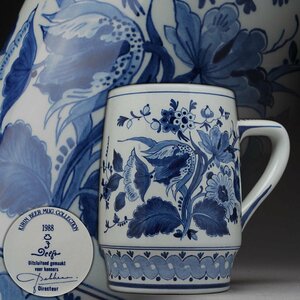 HZ291 【ROYAL DELFT】ロイヤル デルフト キリンビアマグコレクション 1988年「ビアジョッキ」高13.2cm・ビアマグカップ