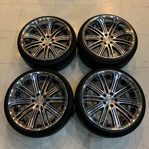 ワーク VARIANZA ヴァリアンツァ 超深リム 5穴 PCD114.3 19インチ タイヤホイール WORK 9.5J ＋18 10.5J ＋31 美品 クラウン