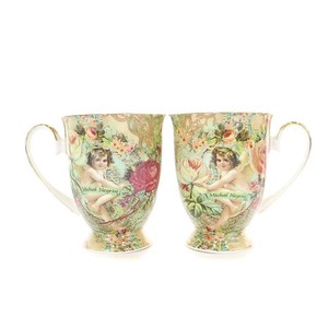 未使用品 ミハエルネグリン Michal Negrin 2点セット マグカップ コップ 天使 マルチカラー ベージュ /MF ■OS その他