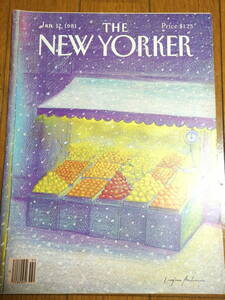 『ニューヨーカー』誌 1981年1月12日号／小説 詩 批評 書評 演劇 オペラ コンサート 絵画 展覧会 短編 雑誌 表紙 The New Yorker