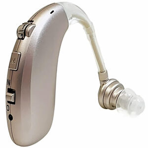 (A) 国内正規品 Z-360 シルバー 集音器 軽量 充電式 左右両用 耳掛け ノイズキャンセリング 取説付 高齢者 ワイヤレス