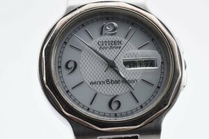 シチズン E100-K003334 CK ラウンド デイト シルバー ソーラー 腕時計 CITIZEN