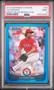 2012 BOWMAN CHROME DRAFT YU DARVISH ダルビッシュ有 BLUE REFRACTOR PSA9 RC (/250)