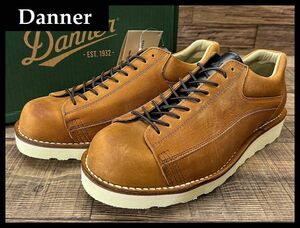 送無 新品 Danner ダナー D314110 ROCKFORD ロックフォード 本革 レザー ローカット ブーツ シューズ ステッチダウン製法 キャメル 27.0 ①