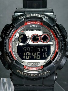 CASIO カシオ G-SHOCK ジーショック GD-120TS-1 メンズ デジタル 腕時計 ブラック シルバー文字盤 ラバーベルト ステンレス 動作確認済み