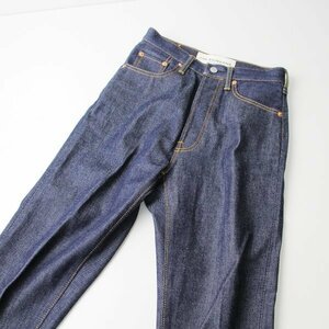 美品 THE SHINZONE シンゾーン 18AMSPA08 IVY JEANS センタープレスコットンデニムパンツ 32/ネイビー【2400013372725】