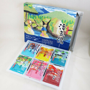 送料無料 薬用入浴剤「活気湯」日本の有名温泉 6箇所ｘ２箱セット