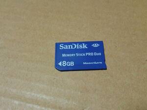 中古 [ゲーム/PSP] MEMORY STICK PRO DUO (メモリースティック プロ デュオ) 8GB (SanDisk製)