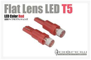 LED T5（レッド）ノア 60・70・80系 赤 超拡散 Flatレンズ（送料無料）