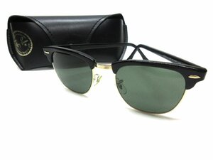 未使用に近い B&L RayBan CLUBMASTER W1115 ボシュロム レイバン クラブマスター/G-15/サングラス/USA/アメリカ/米国製