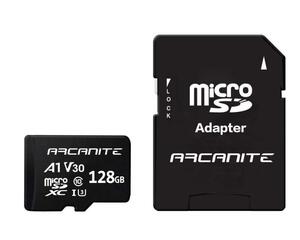 アルカナイト(ARCANITE) 128GB microSDXCカード UHS-I U3, A1, V30, 4K, C10, SDアダプター付 - AKV30A1128