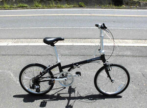 1円～ダホン DAHON 折り畳み自転車 Boardwalk SHIMANO 7段 20インチ ミニベロ 小径車 黒色 5429