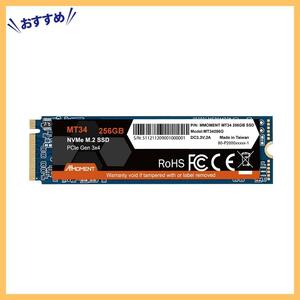 【特価セール】M.2 2280 NVMe 内蔵SSD 256GB PCIe MT34 Gen3x4 MMOMENT