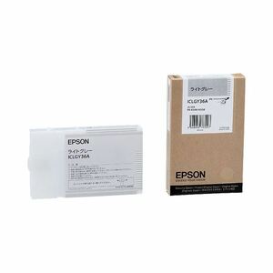 【新品】（まとめ） エプソン EPSON PX-P／K3インクカートリッジ ライトグレー 110ml ICLGY36A 1個 【×6セット】