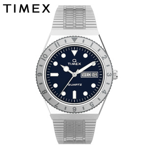 TIMEX Q タイメックス TW2U95500 ボーイズサイズ レディース 女性用 ネイビー 時計 曜日 日付 カレンダー アナログ ブレスレット