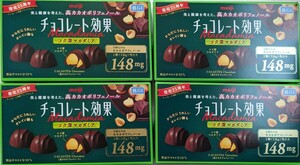 明治　チョコレート効果　コク深マカダミア９粒63g　4箱