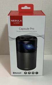 【中古美品】Anker Nebula Capsule Pro モバイルプロジェクター Android 7.1 キャンプ アウトドア D4111N11