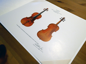 LE DIABLE violin by Joseph Guarnerius del Gesu Cremona 1734 W.E.Hill & Sons サイン入り　限定プリント 442/500 1975年　