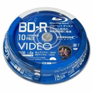 記録メディア BD-R 25GB 10枚 スピンドル VVVBR25JP10 /4984279140796 送料無料クリックポスト