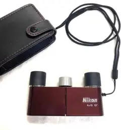 Nikon 双眼鏡  ワインレッド4×10DCFダハプリズム式