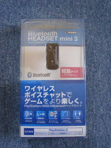 新品 未使用 HORI PlayStation3・PlayStationVita対応 Bluetooth ヘッドセット mini3 ジャンク扱い