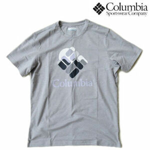 コロンビア★Columbia【メンズラピッドリッジグラフィックＴシャツ】ロゴプリントＴシャツ AM0403 042/ヘザーグレー XLサイズ