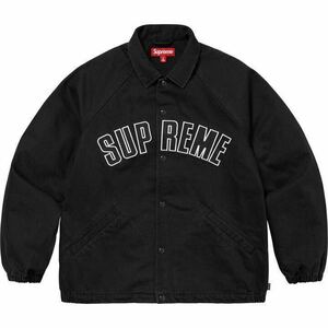 【L/送料無料】24SS Supreme ARC Denim Coaches Jacket Black Large ブラック