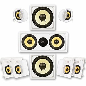 【中古】Acoustic Audio HD725 壁内/天井 ホームシアター サラウンド7.2スピーカーシステム