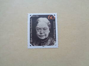 ドイツ切手　1980年　マリー フォン エプナー エッシェンバッハ(1830 ～ 1916 年)生誕 150 周年　60