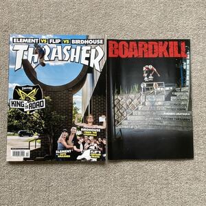 美品 THRASHER BOARDKILL 2冊 スラッシャー ボードキル スケートボード　スケボー　雑誌 マガジン　トランスワールド SB