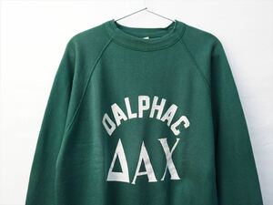 50s60s ビンテージ Champion チャンピオン ランナーズタグ スウェット カレッジプリント グリーン M ランタグ