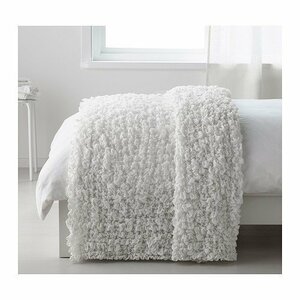 IKEA 毛布 OFELIAホワイト 130x170 cm 送料￥750!