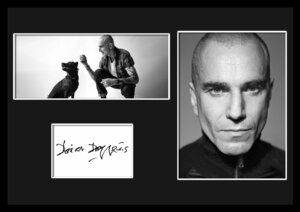 10種類!Daniel Day-Lewis/ダニエル・デイ＝ルイス/サインプリント&証明書付きフレーム/BW/モノクロ/ディスプレイ (3-3W)