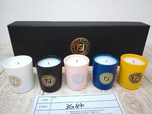 香水 《未使用品》FENDI フェンディ Set of 5 Scented candles キャンドルセット 3G8K 【60】