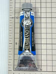 【新品/未使用】セルリアンブルー　＃534　9号　REMBRANDT　レンブラント　油絵具　オイルカラー　40ｍｌ　　　