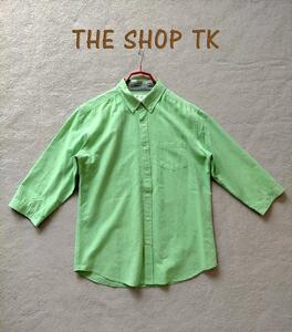 THE SHOP TK　リネンブレンドBDシャツ L　m79380903843
